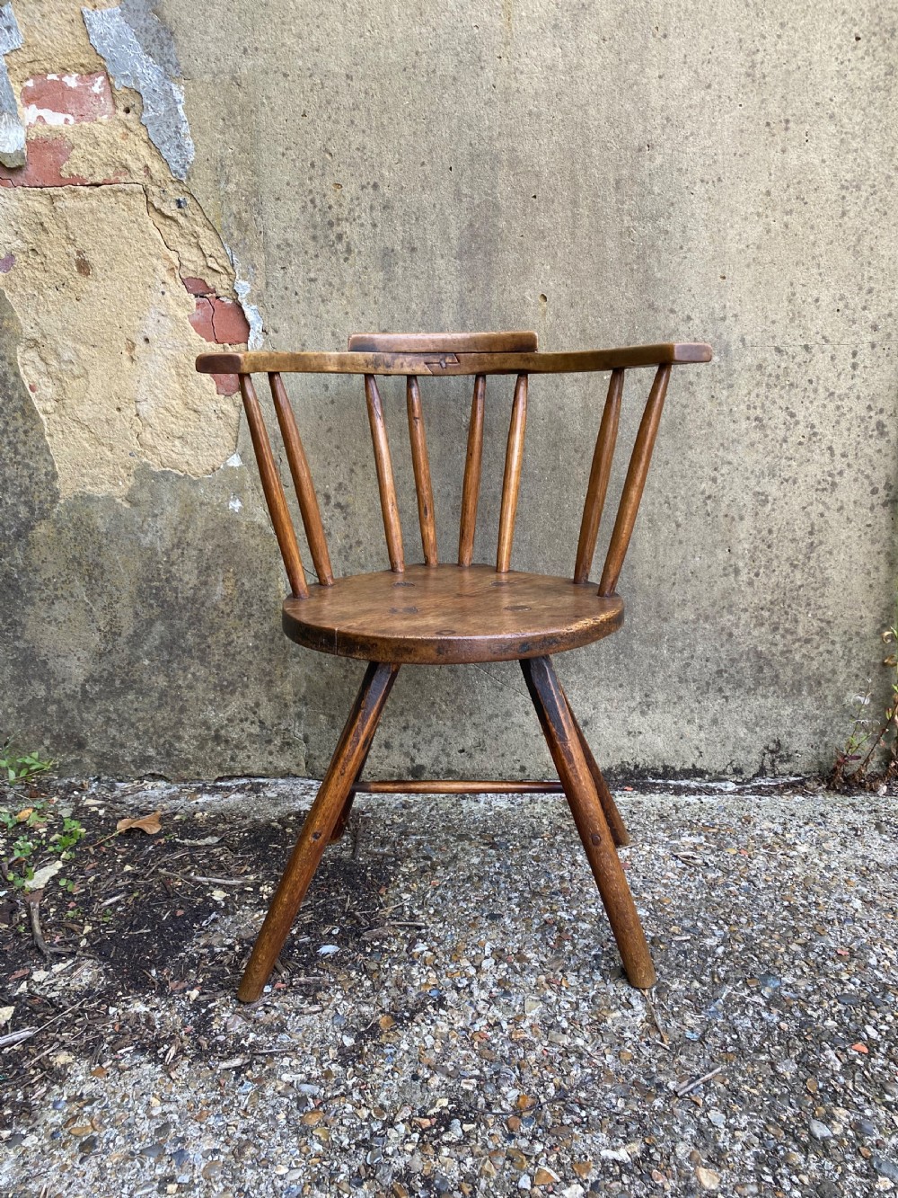 Antique Primitive Windsor Chair View V