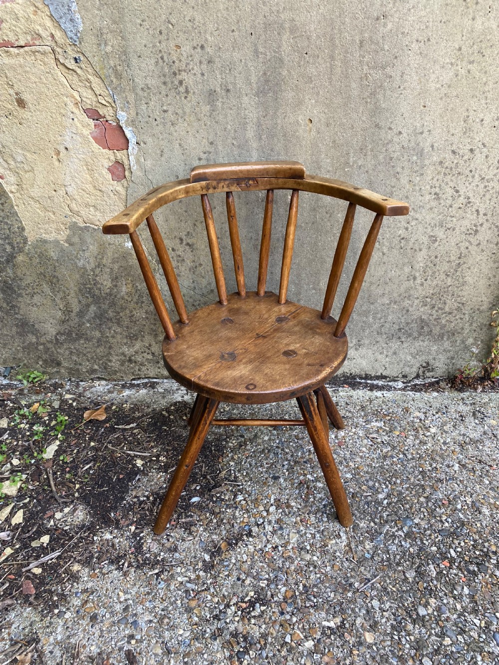 Antique Primitive Windsor Chair View VI