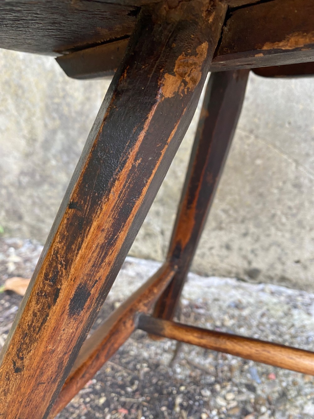 Antique Primitive Windsor Chair View XI