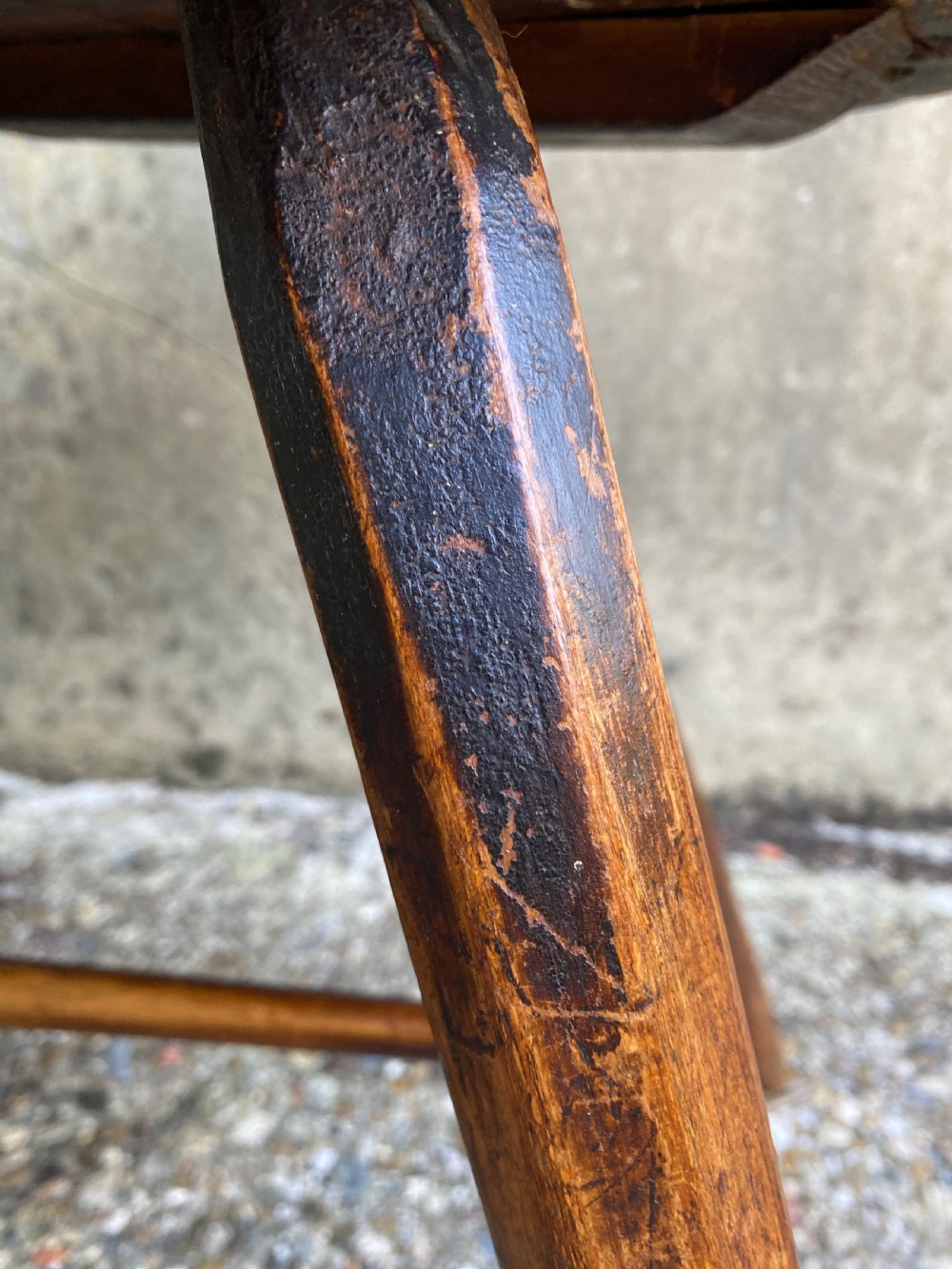 Antique Primitive Windsor Chair View XII