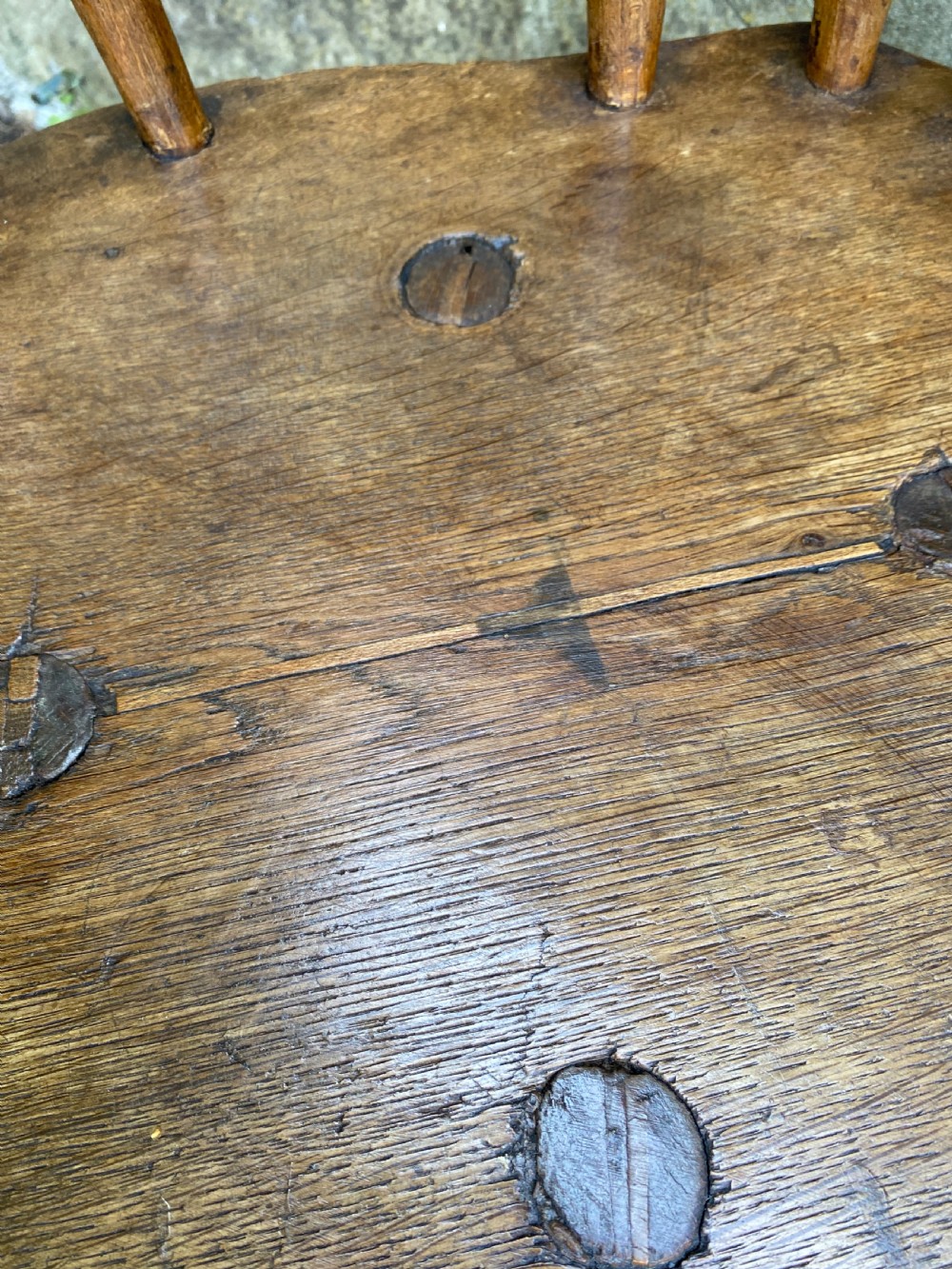 Antique Primitive Windsor Chair View XVI