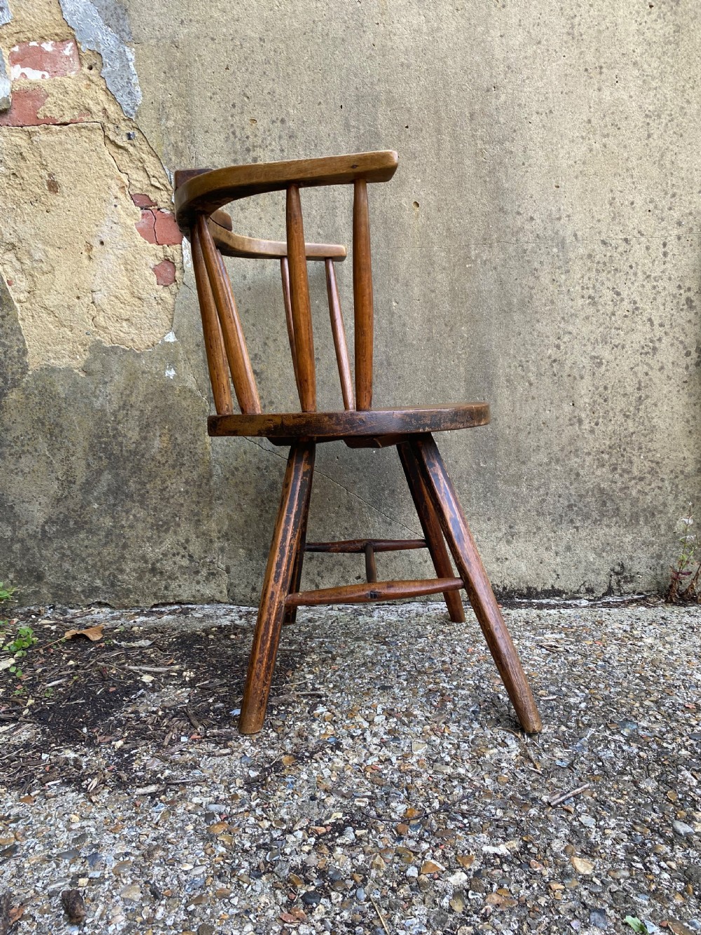 Antique Primitive Windsor Chair View XVII