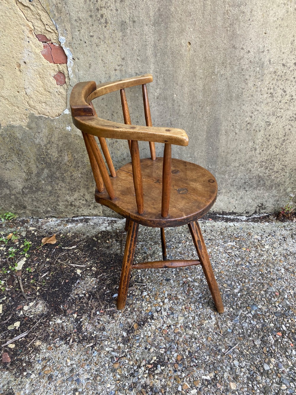 Antique Primitive Windsor Chair View XIX