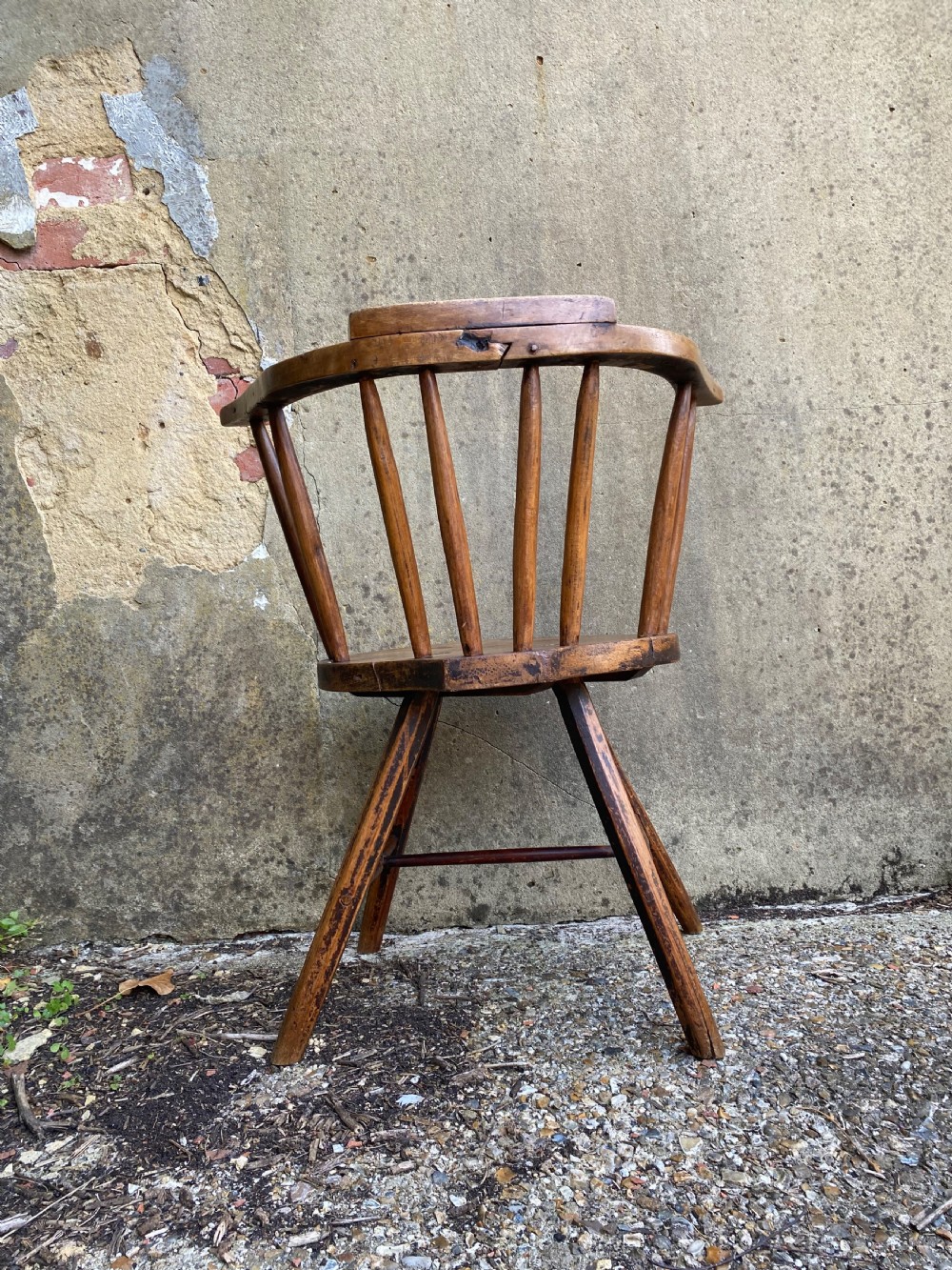 Antique Primitive Windsor Chair View XX
