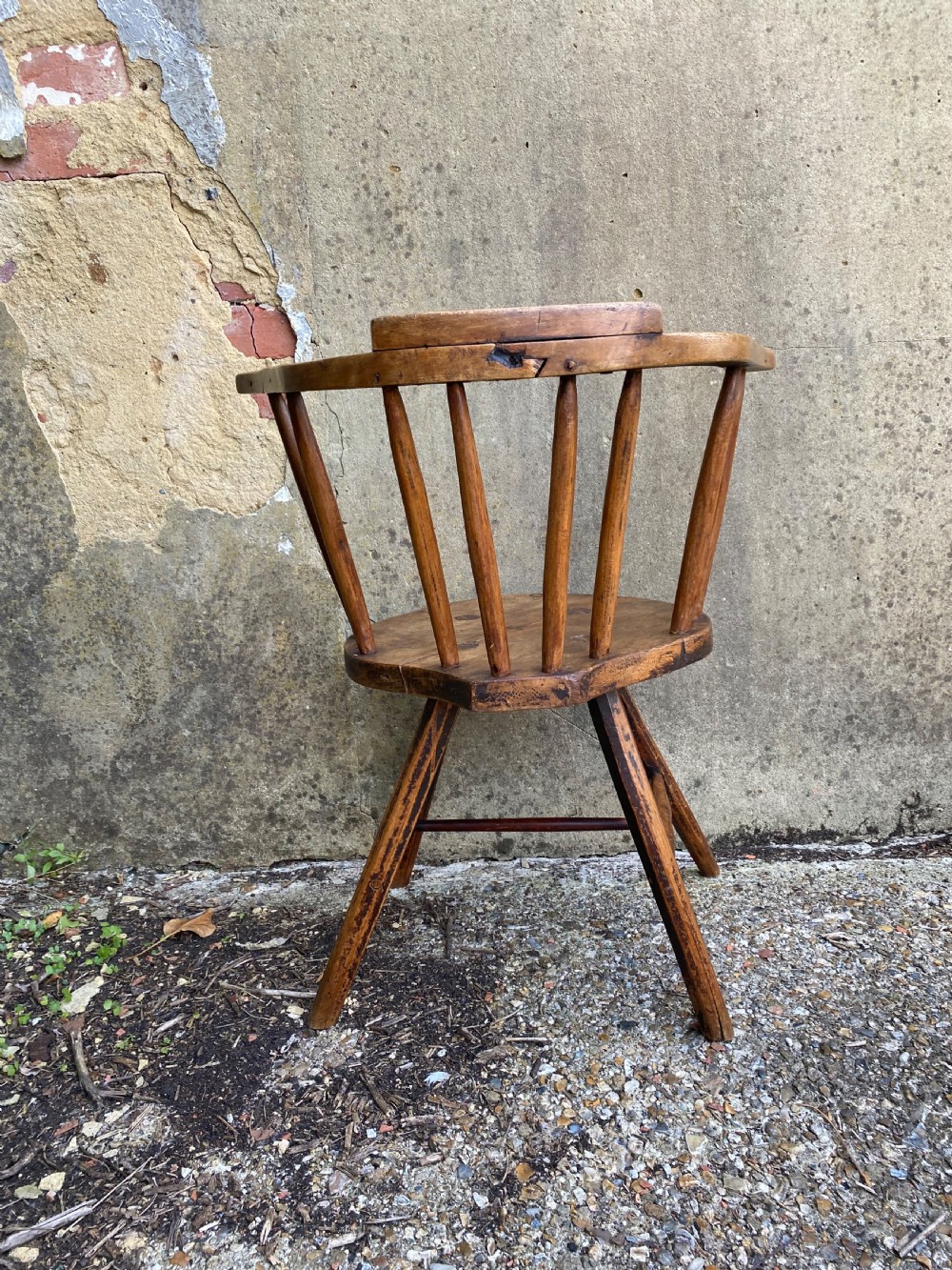 Antique Primitive Windsor Chair View XXI