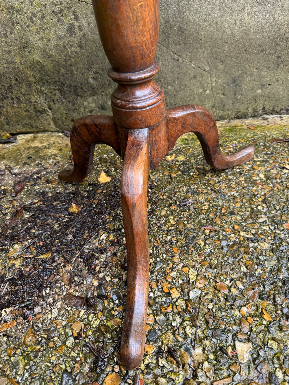 Antique Burr Oak Table View XI