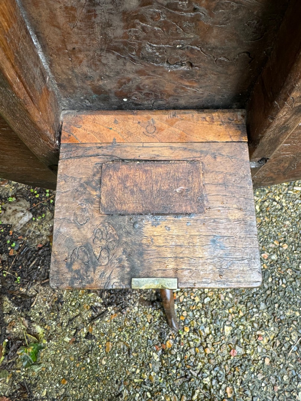 Antique Burr Oak Table View XVI