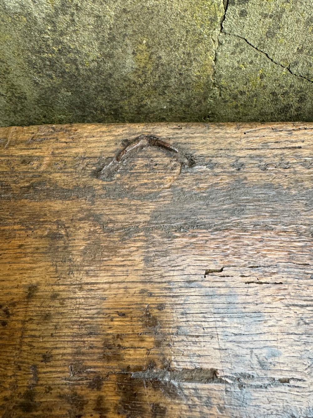 Early Oak Plank Coffer  View XIII
