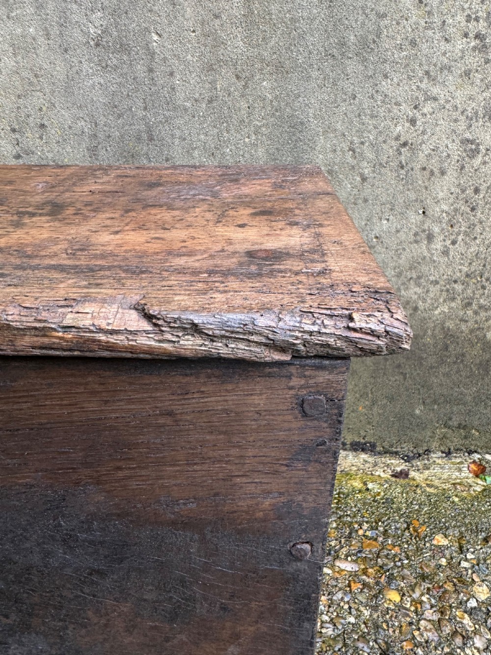 Early Oak Plank Coffer  View XXIII