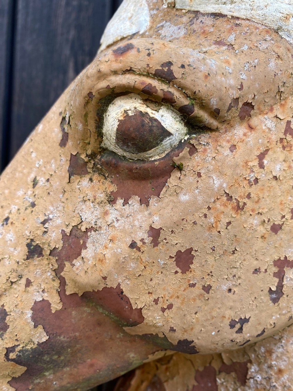 Antique Horses Head Sculpture  View VII