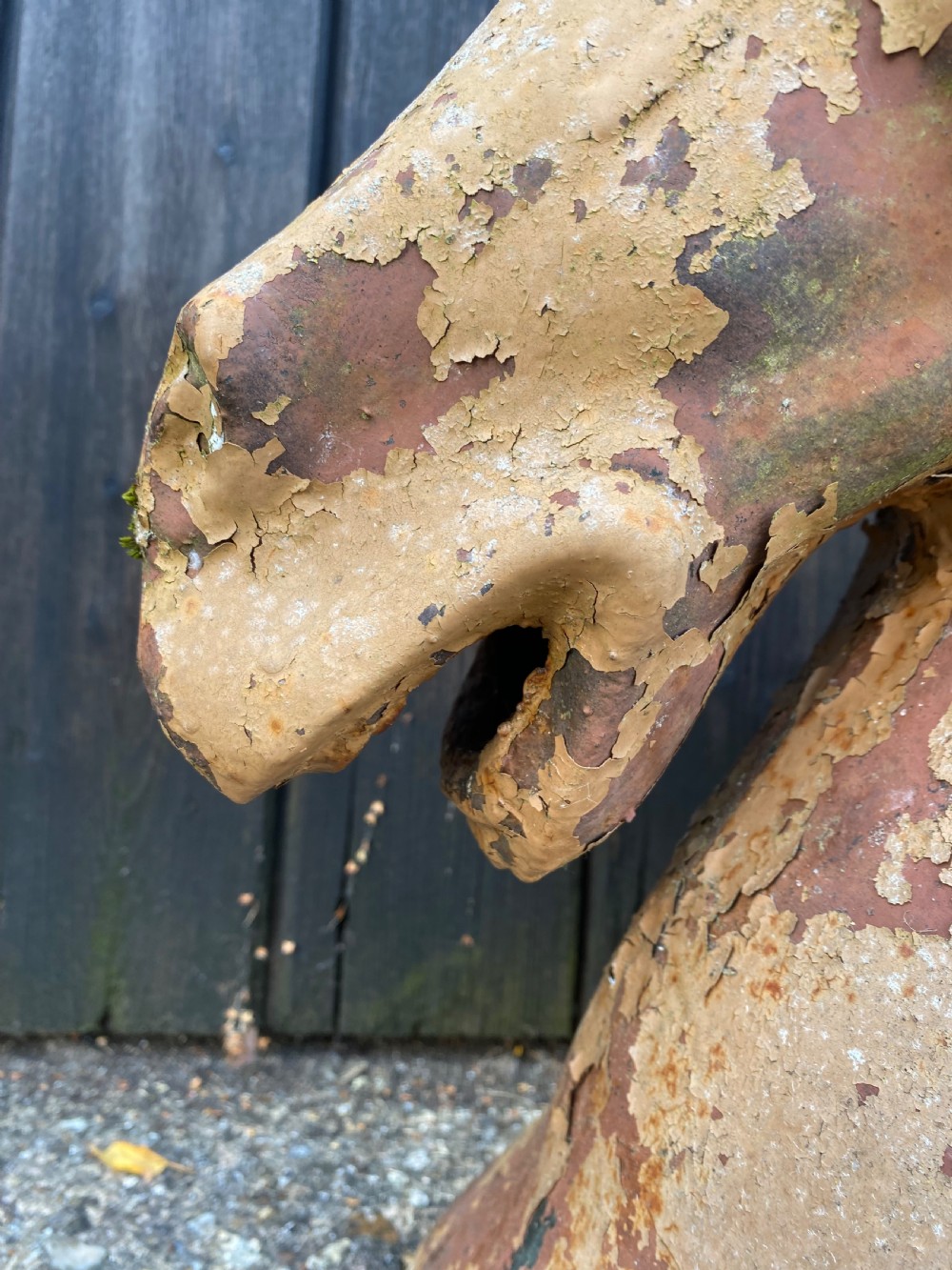 Antique Horses Head Sculpture  View X