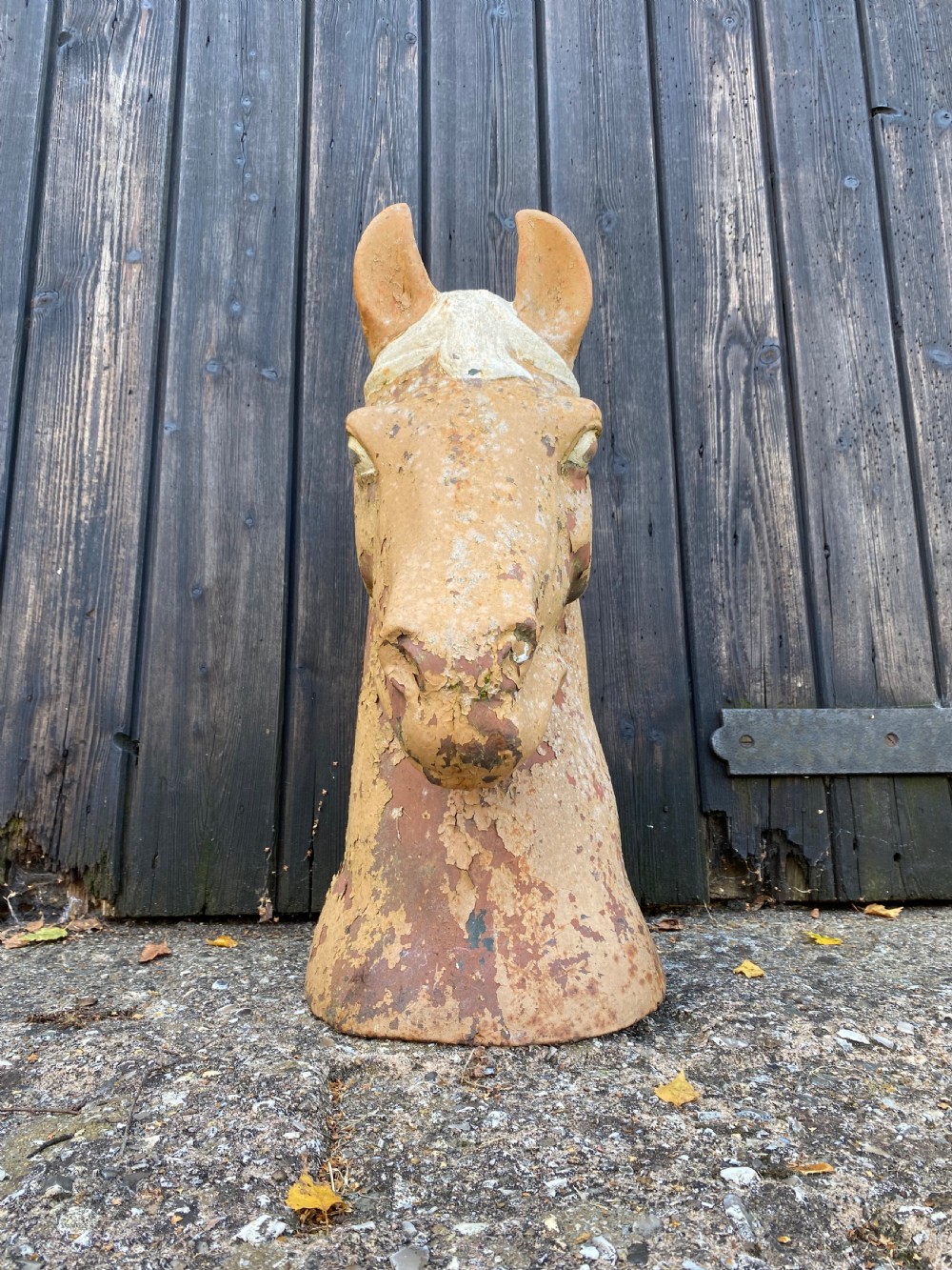 Antique Horses Head Sculpture  View XII