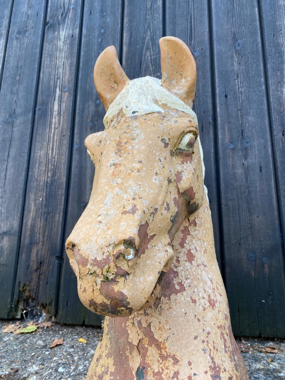 Antique Horses Head Sculpture  View XIII