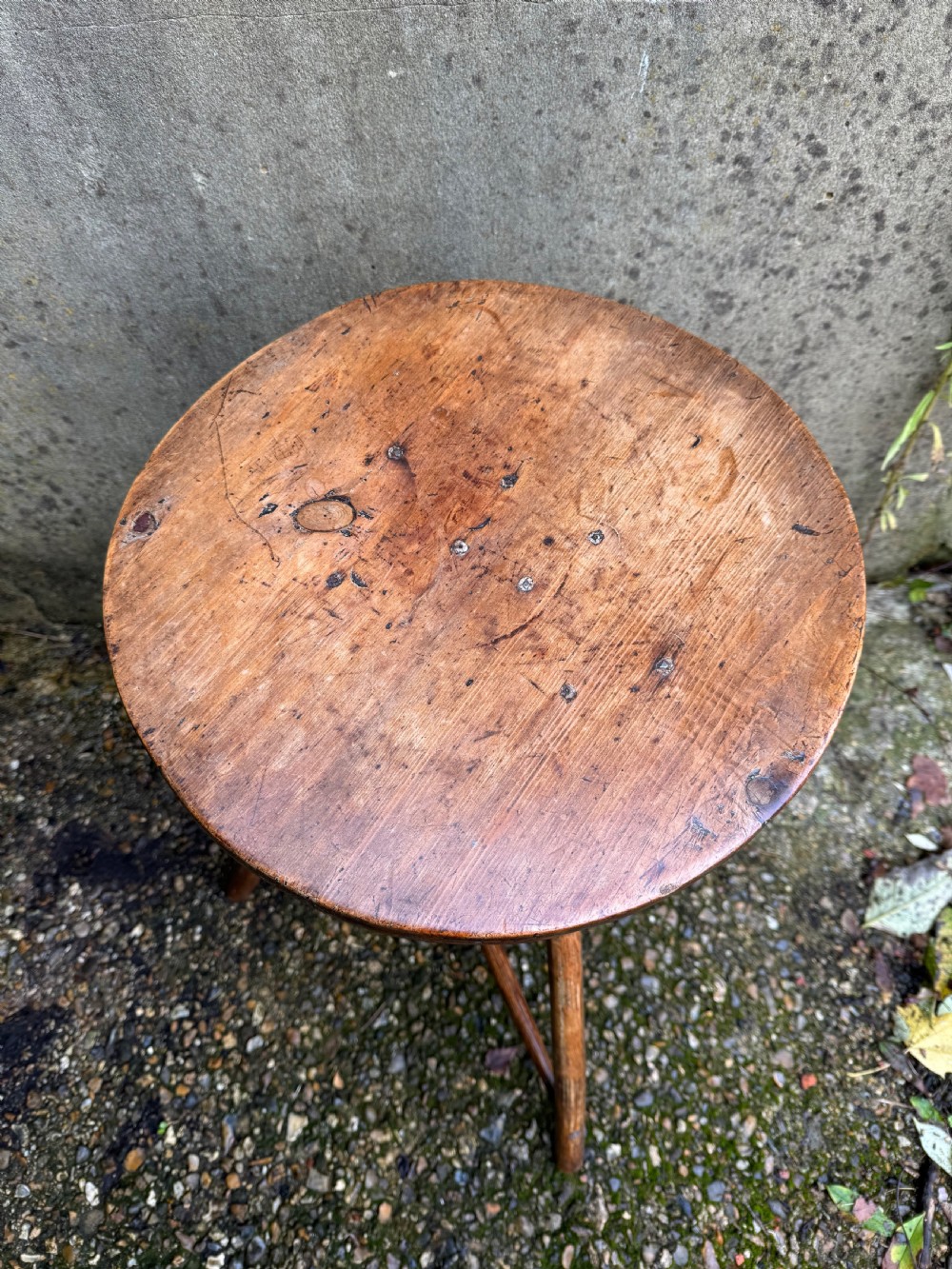 Antique Primitive Cricket Table View V