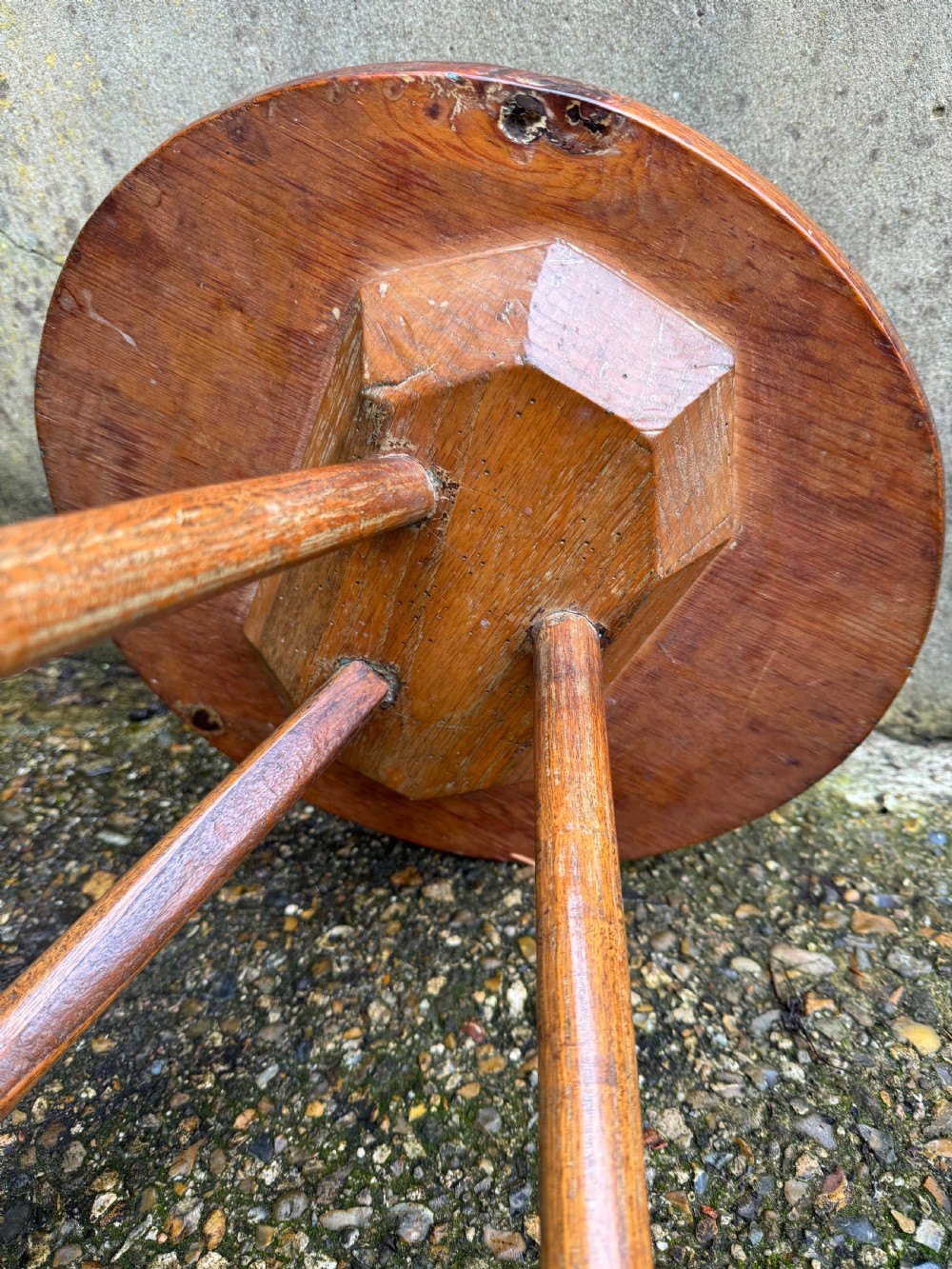 Antique Primitive Cricket Table View X