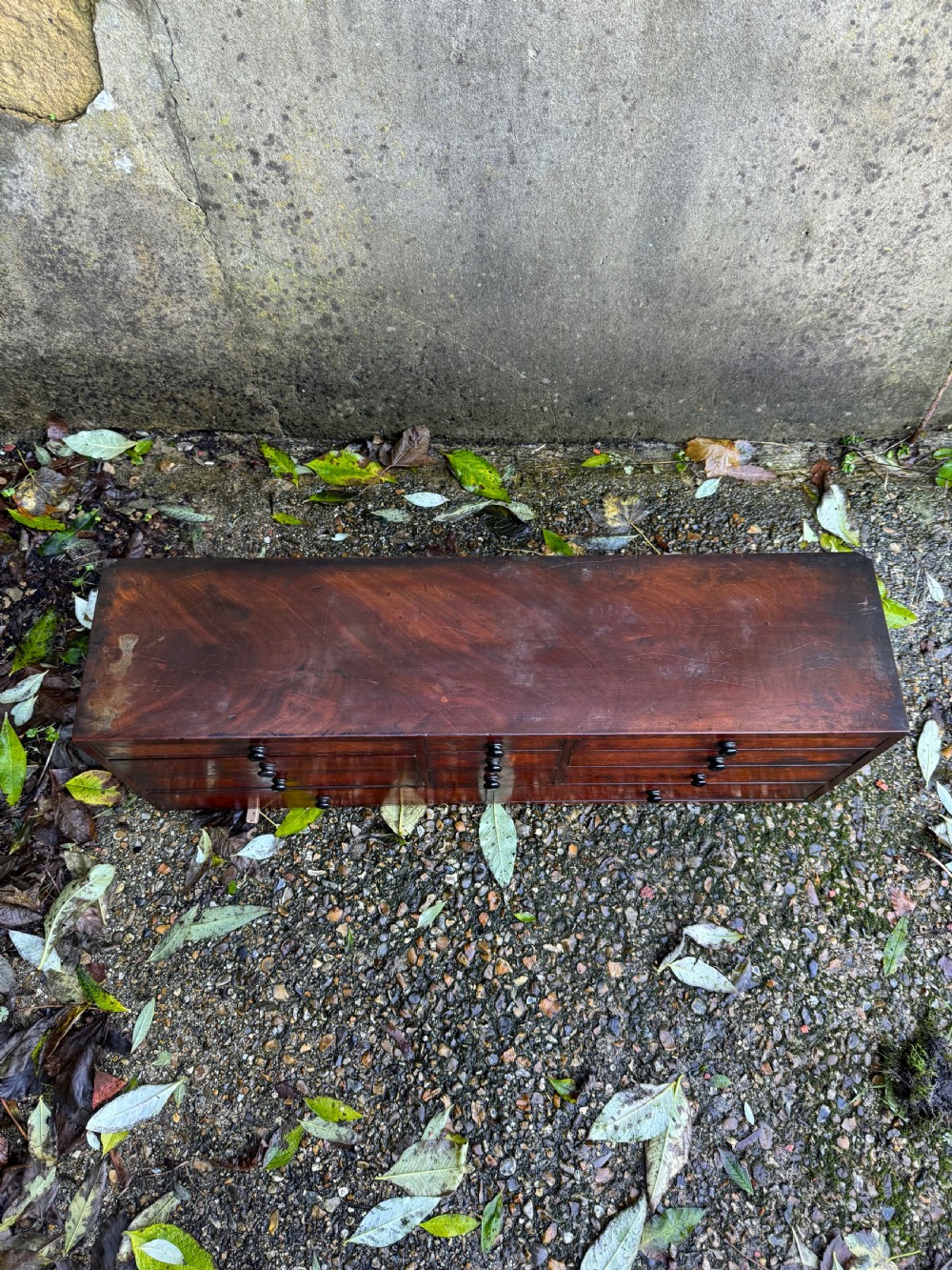 Antique Bank of Drawers  View X