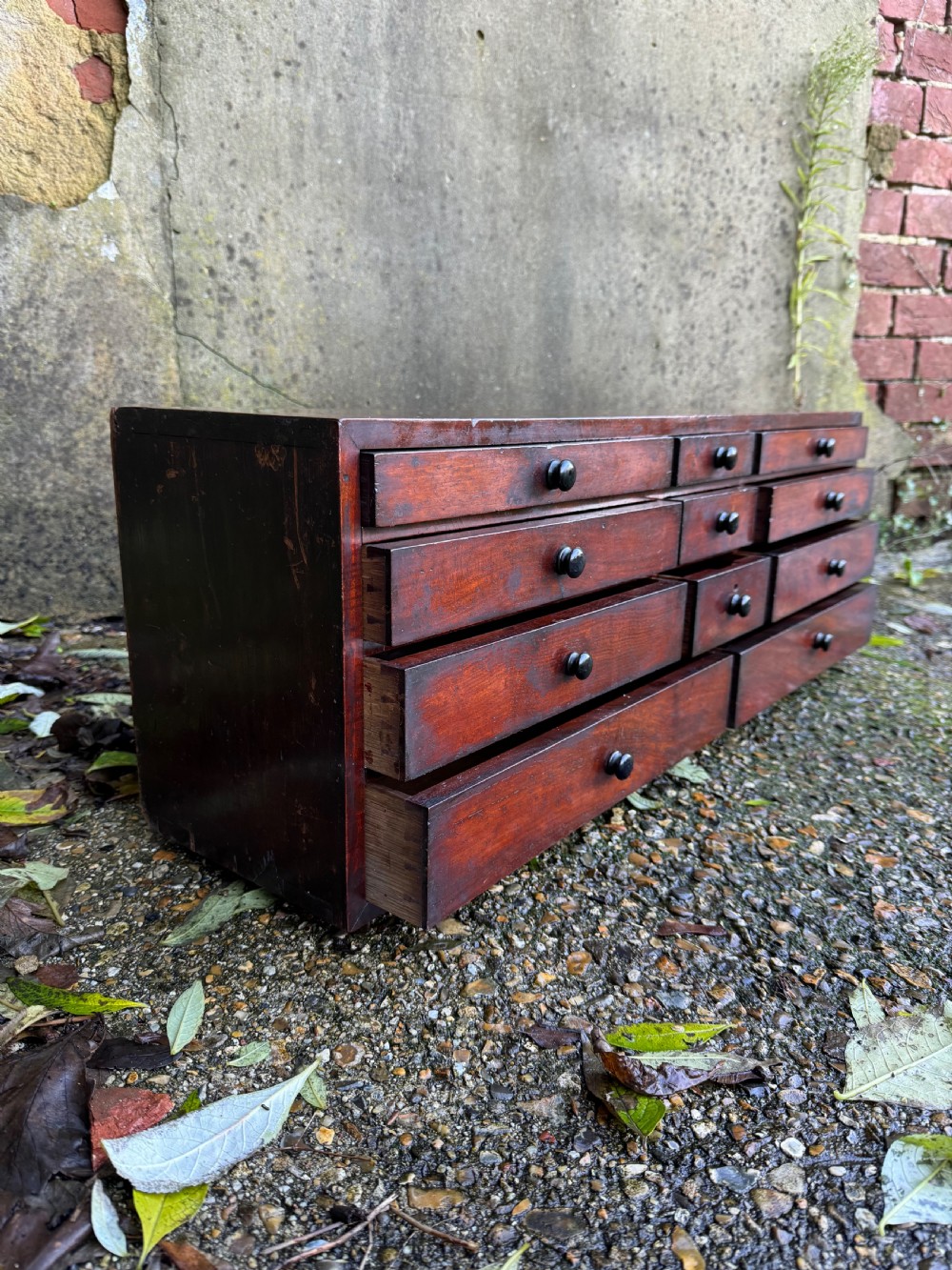 Antique Bank of Drawers  View XVII