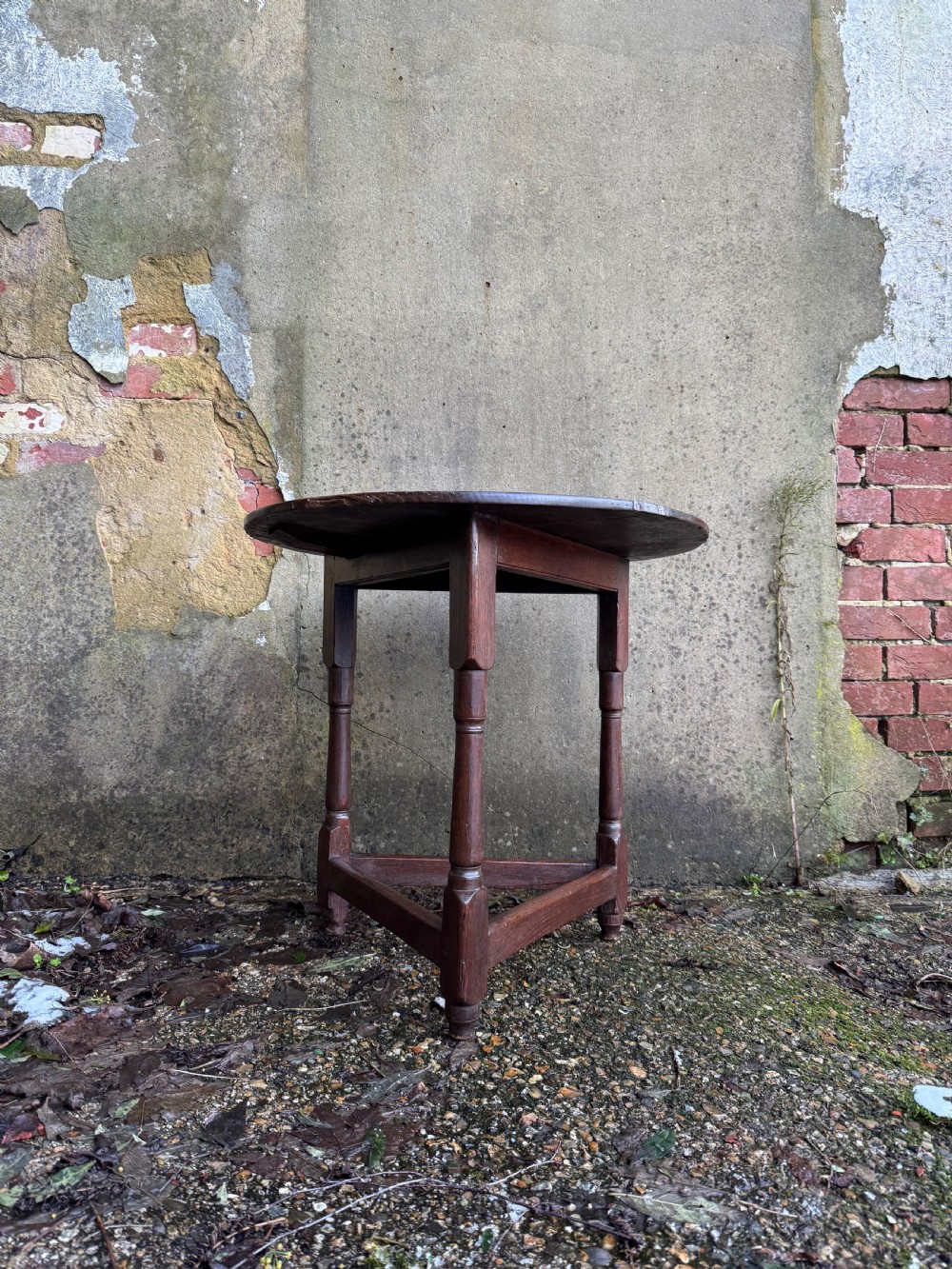 Georgian Oak Cricket Table View II
