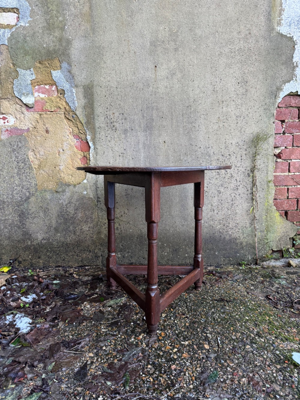 Georgian Oak Cricket Table View III