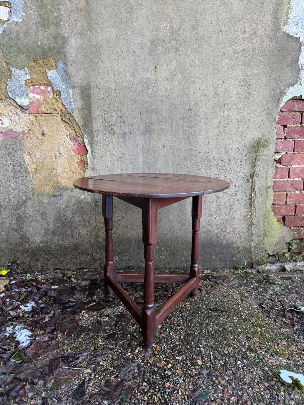 Georgian Oak Cricket Table View IV