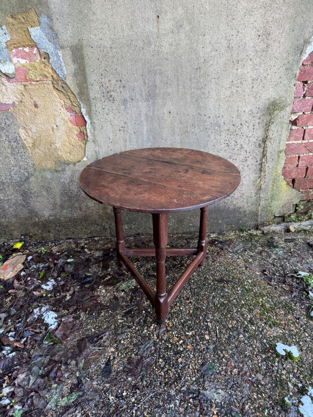 Georgian Oak Cricket Table View V