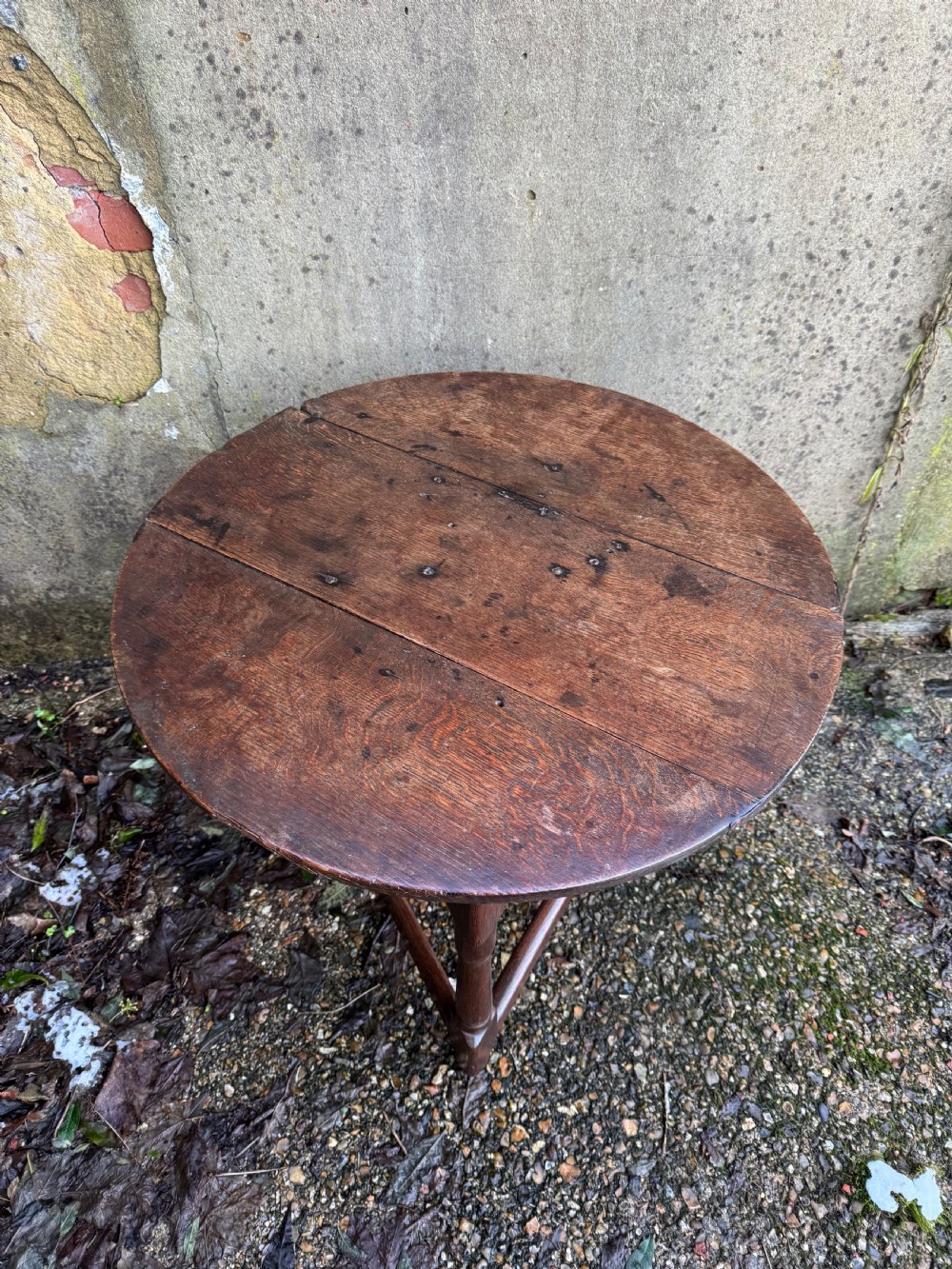 Georgian Oak Cricket Table View VI