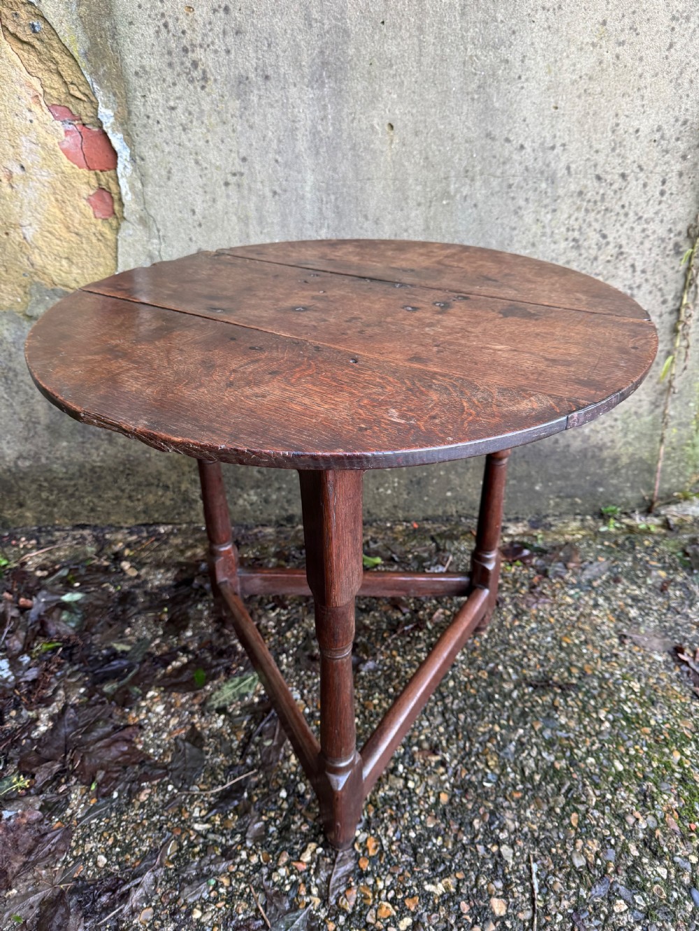 Georgian Oak Cricket Table View VII