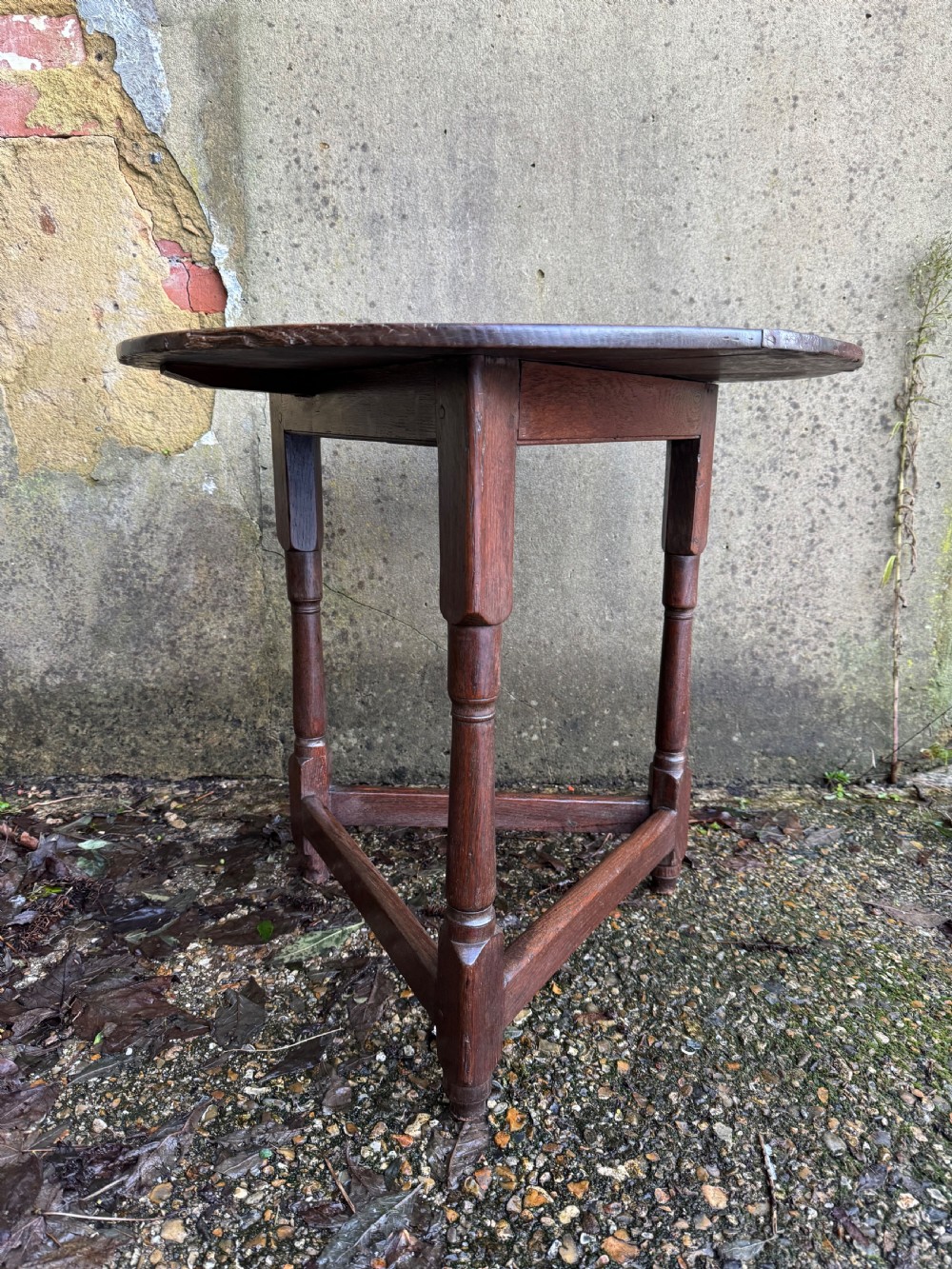 Georgian Oak Cricket Table View VIII