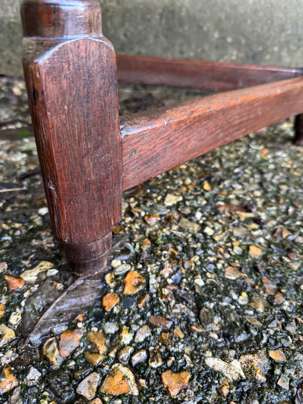 Georgian Oak Cricket Table View IX