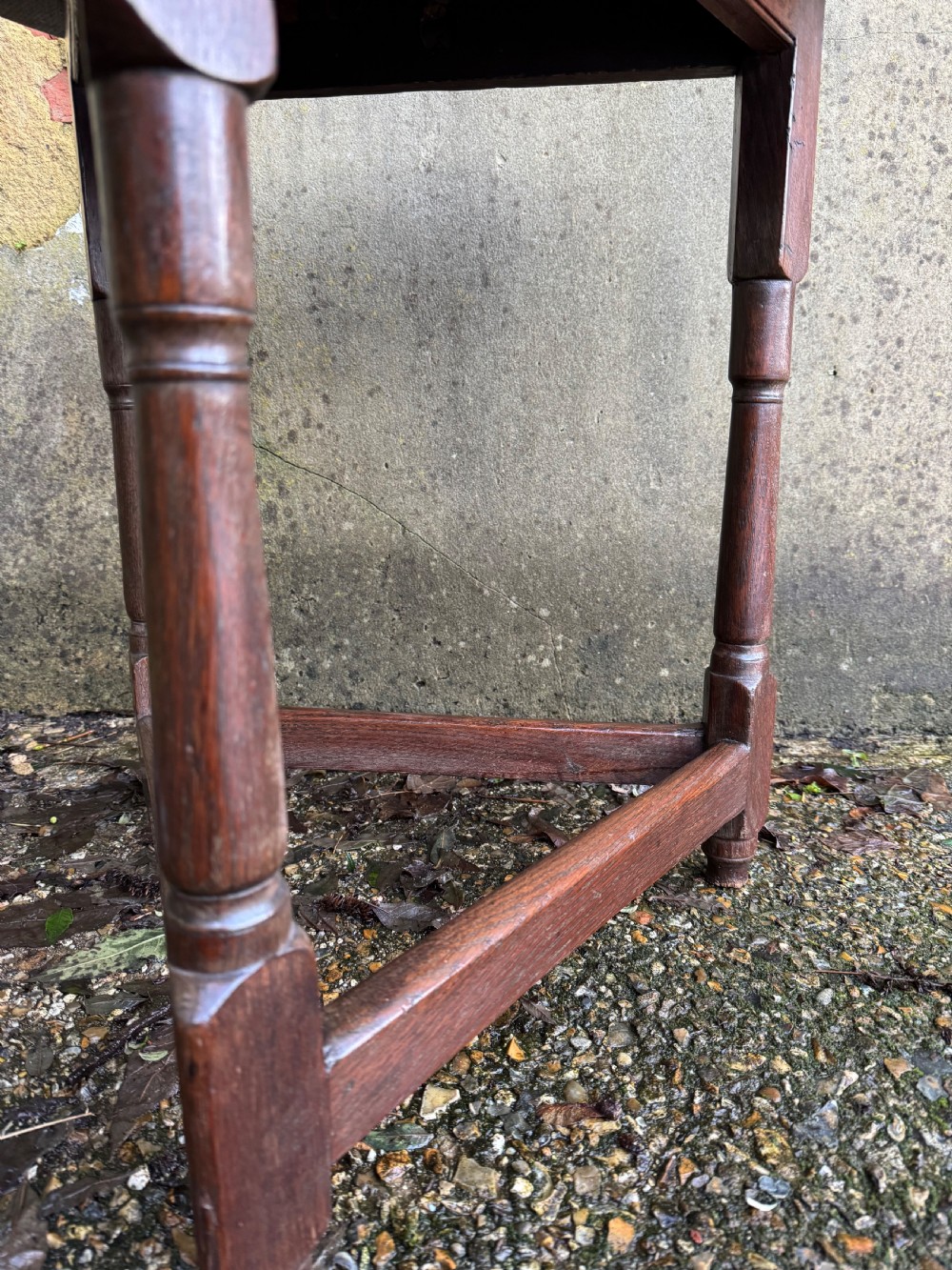 Georgian Oak Cricket Table View X