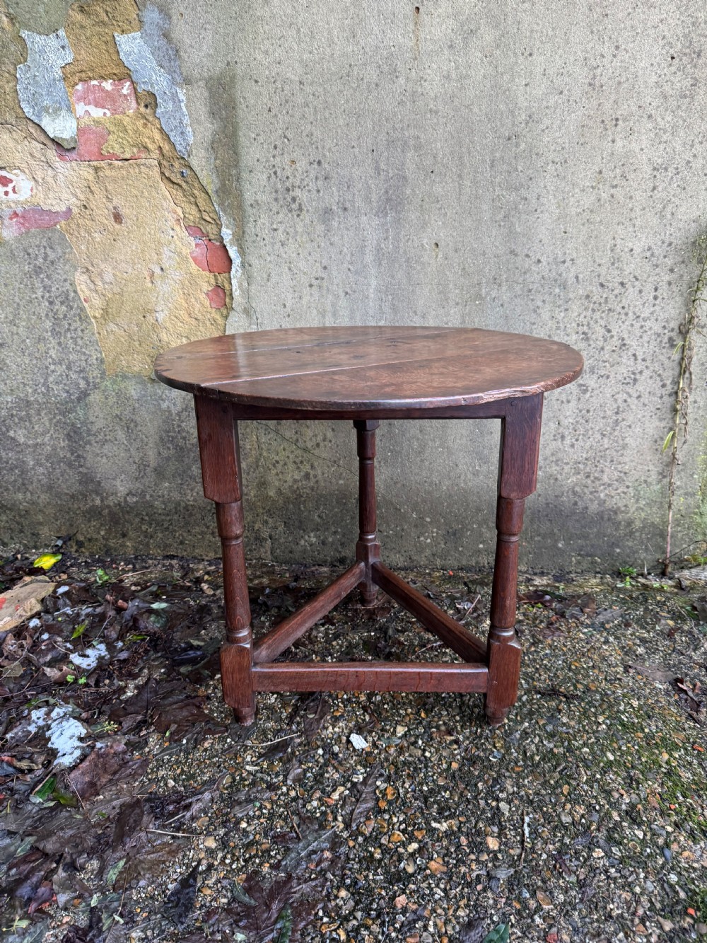 Georgian Oak Cricket Table View XIV