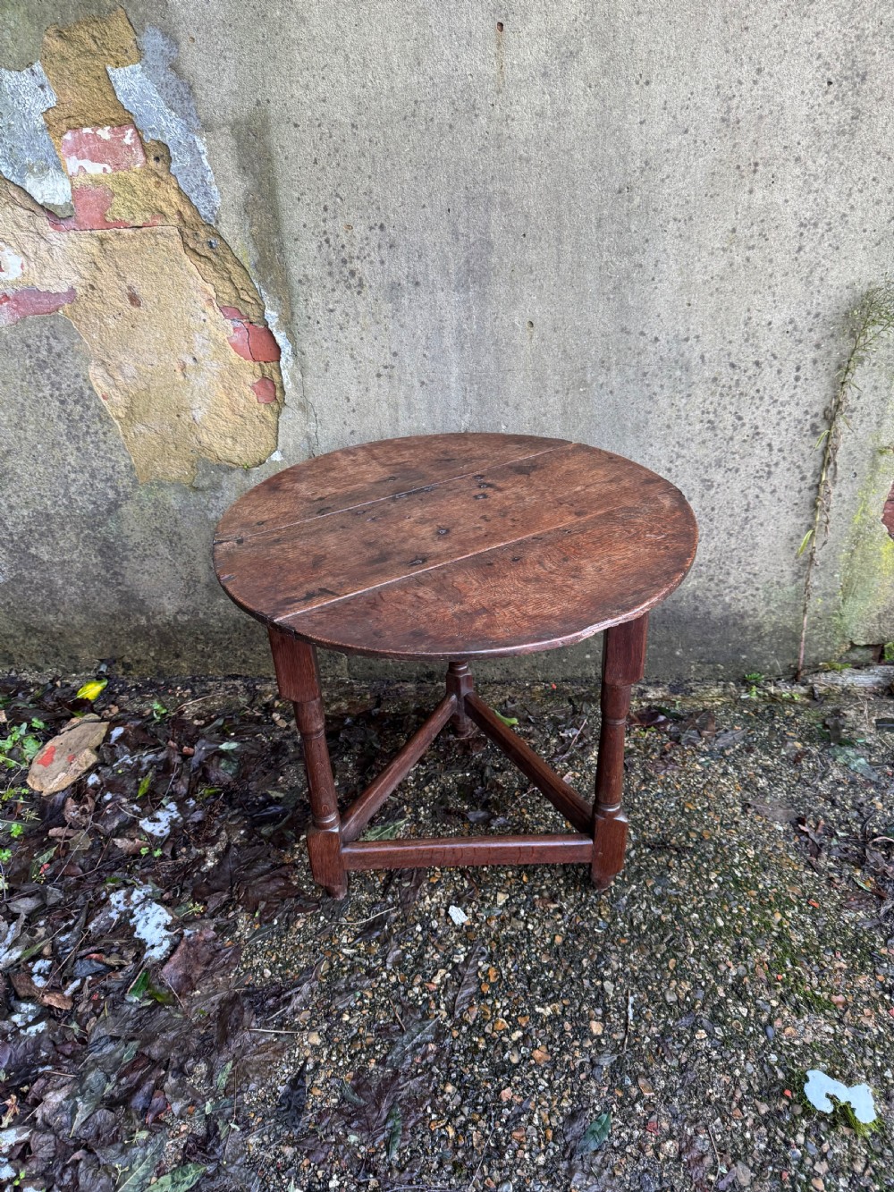 Georgian Oak Cricket Table View XV