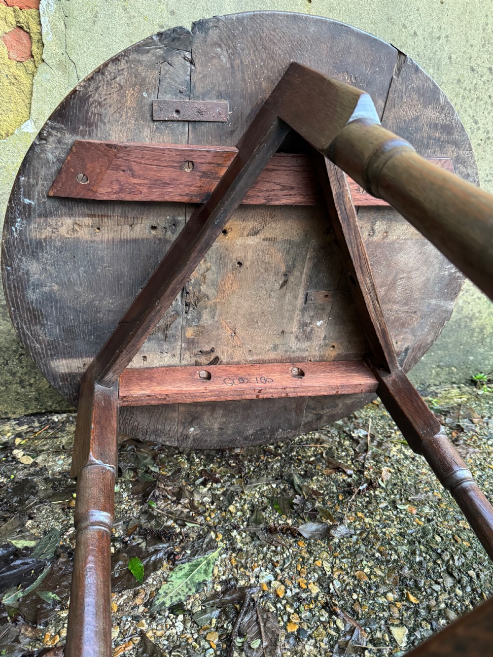 Georgian Oak Cricket Table View XVII