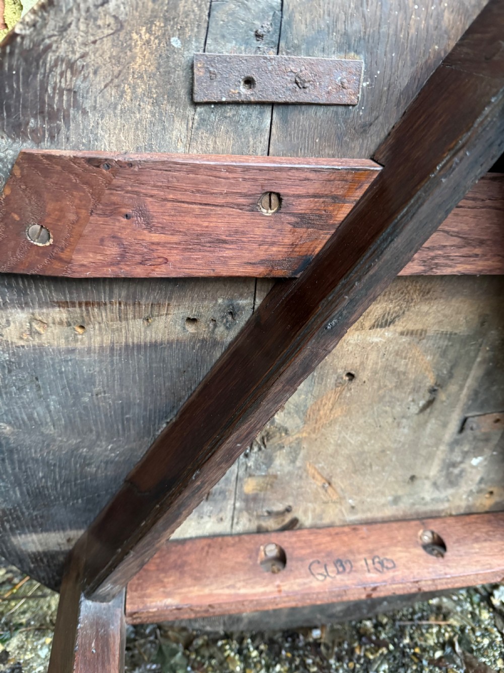 Georgian Oak Cricket Table View XVIII