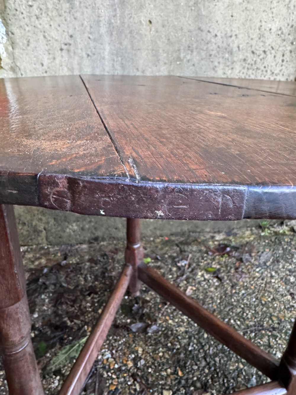 Georgian Oak Cricket Table View XX