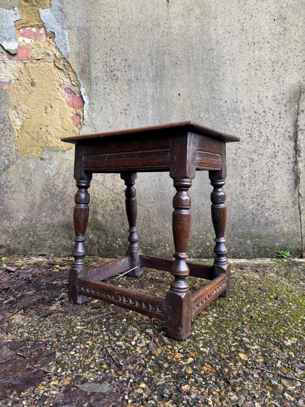 Early Oak Joint Stool