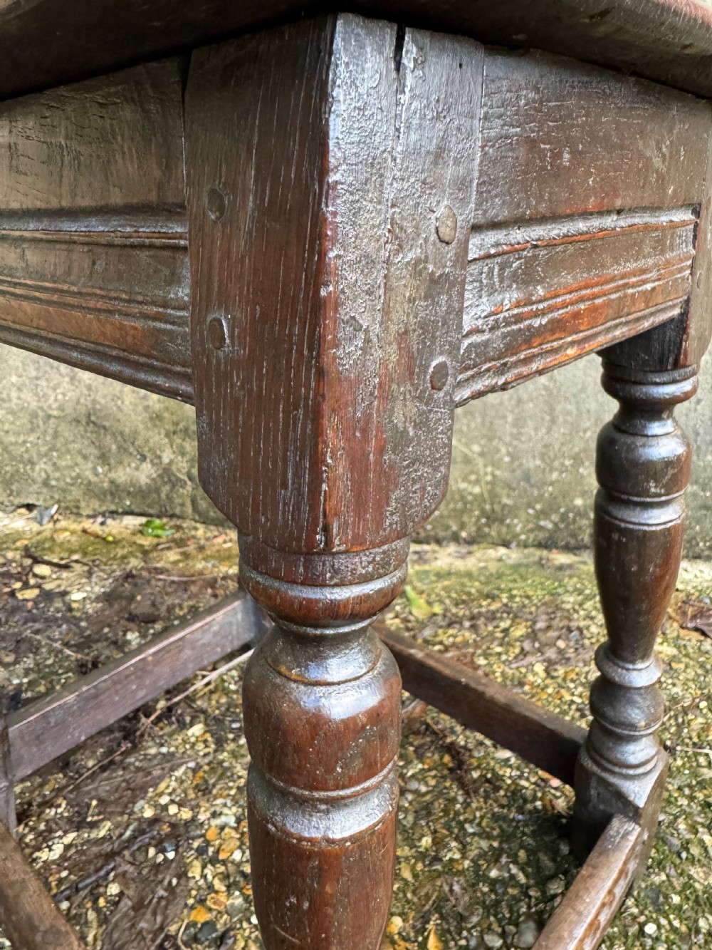 Early Oak Joint Stool View X