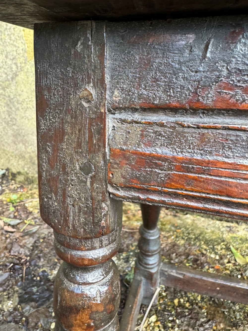 Early Oak Joint Stool View XIV