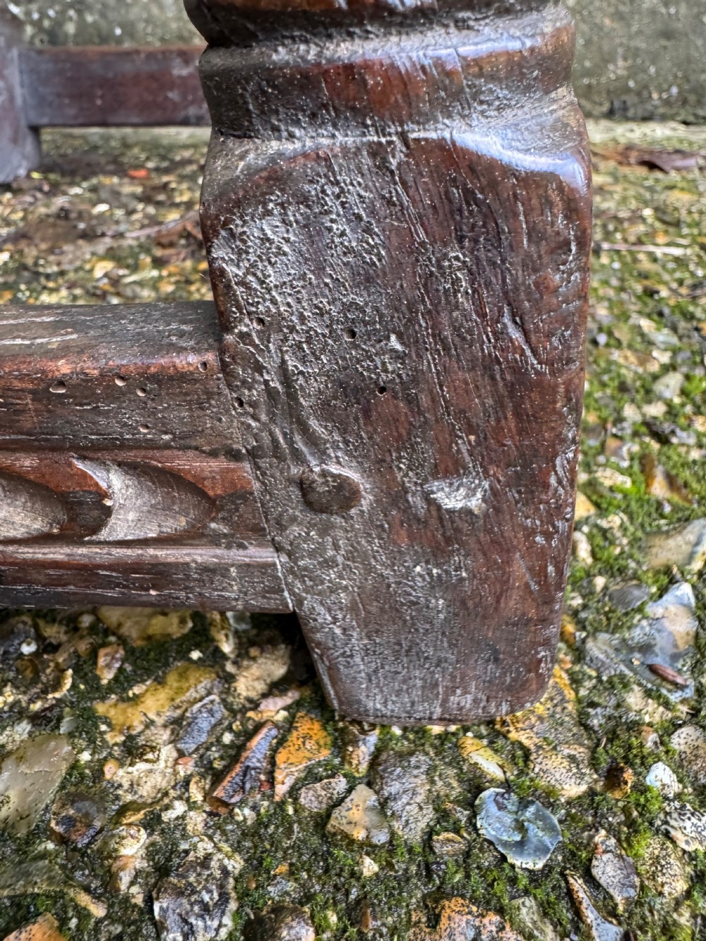 Early Oak Joint Stool View XVI