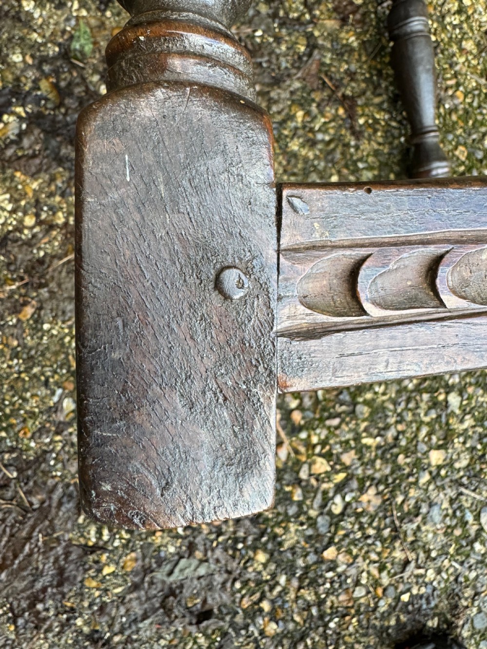 Early Oak Joint Stool View XXII