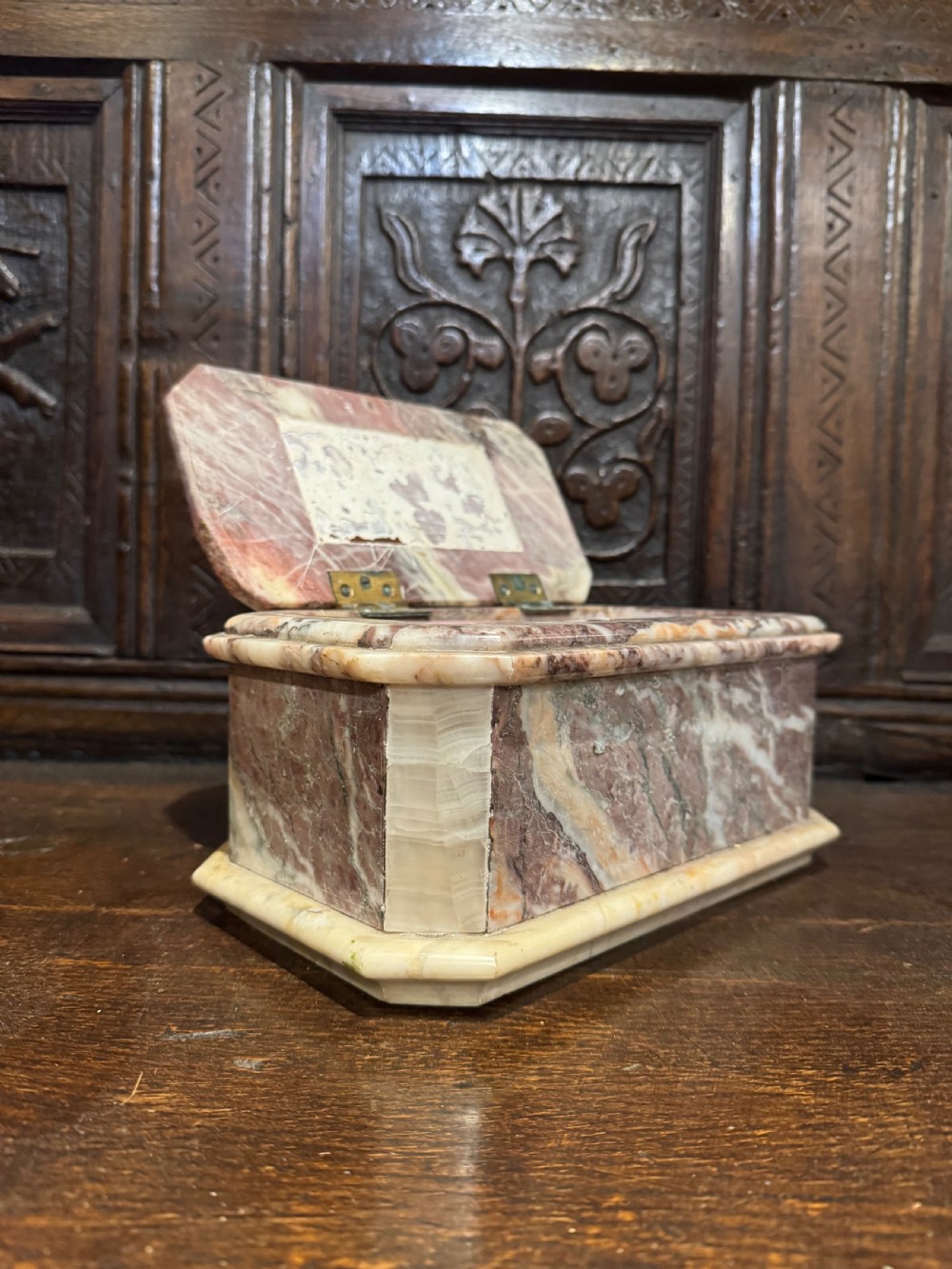 Antique Marble Casket View II