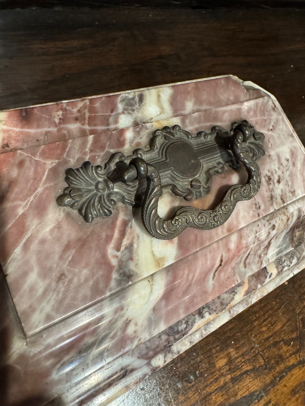 Antique Marble Casket View III