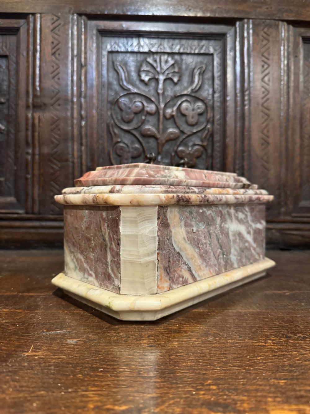 Antique Marble Casket View IV