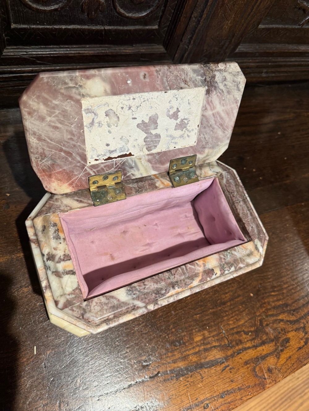 Antique Marble Casket View VII