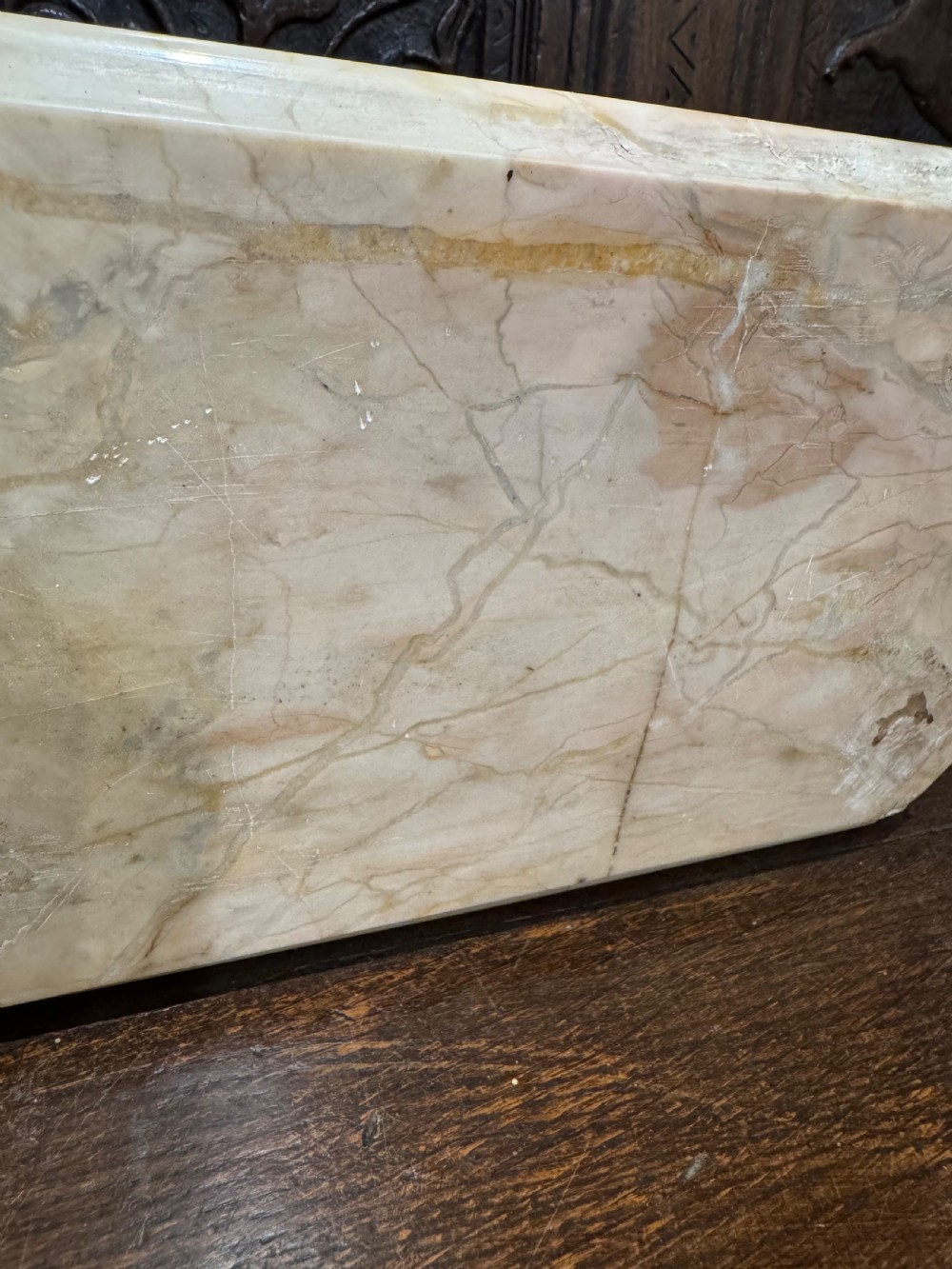 Antique Marble Casket View XV