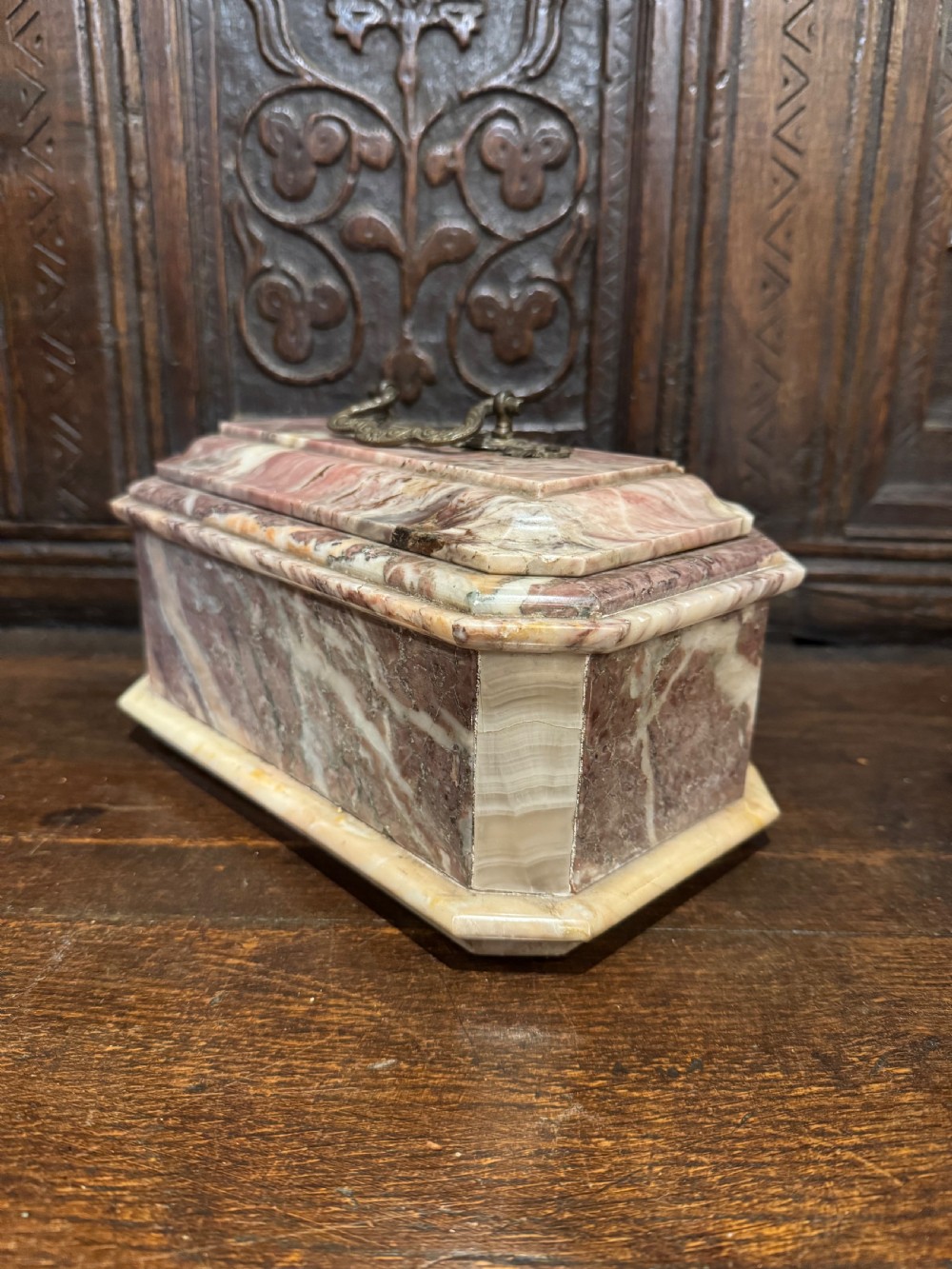 Antique Marble Casket View XVII