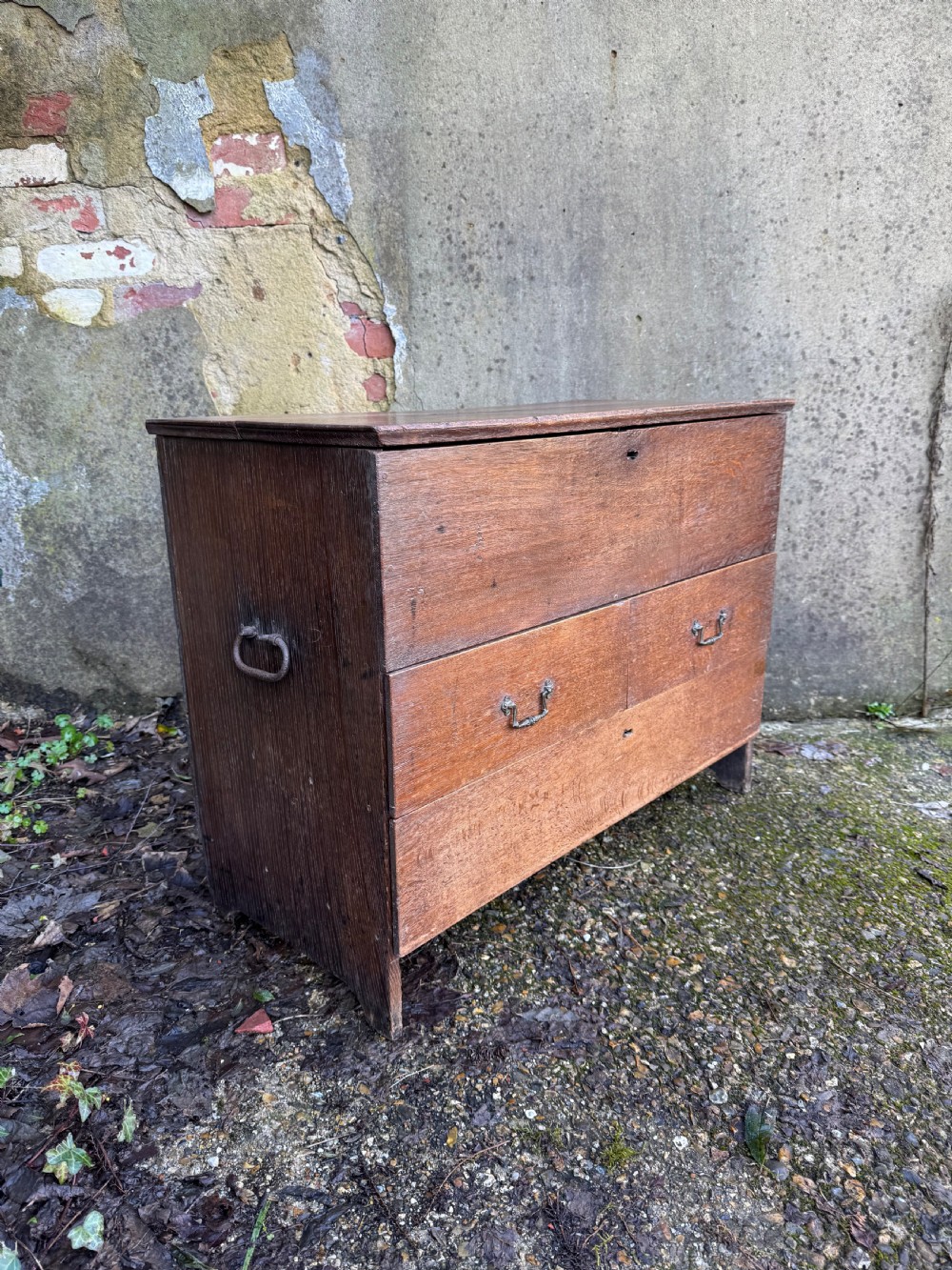 Early Oak Chest View IX