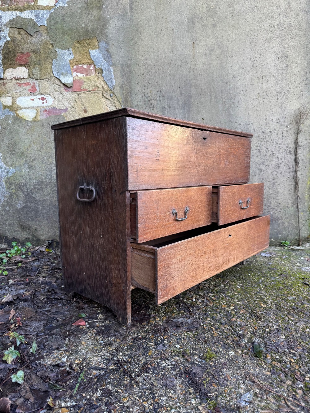 Early Oak Chest View XI