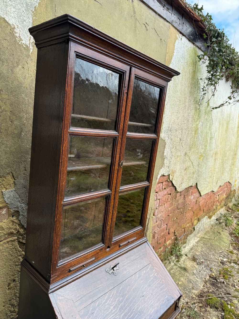 Antique Bureau Bookcase View XV