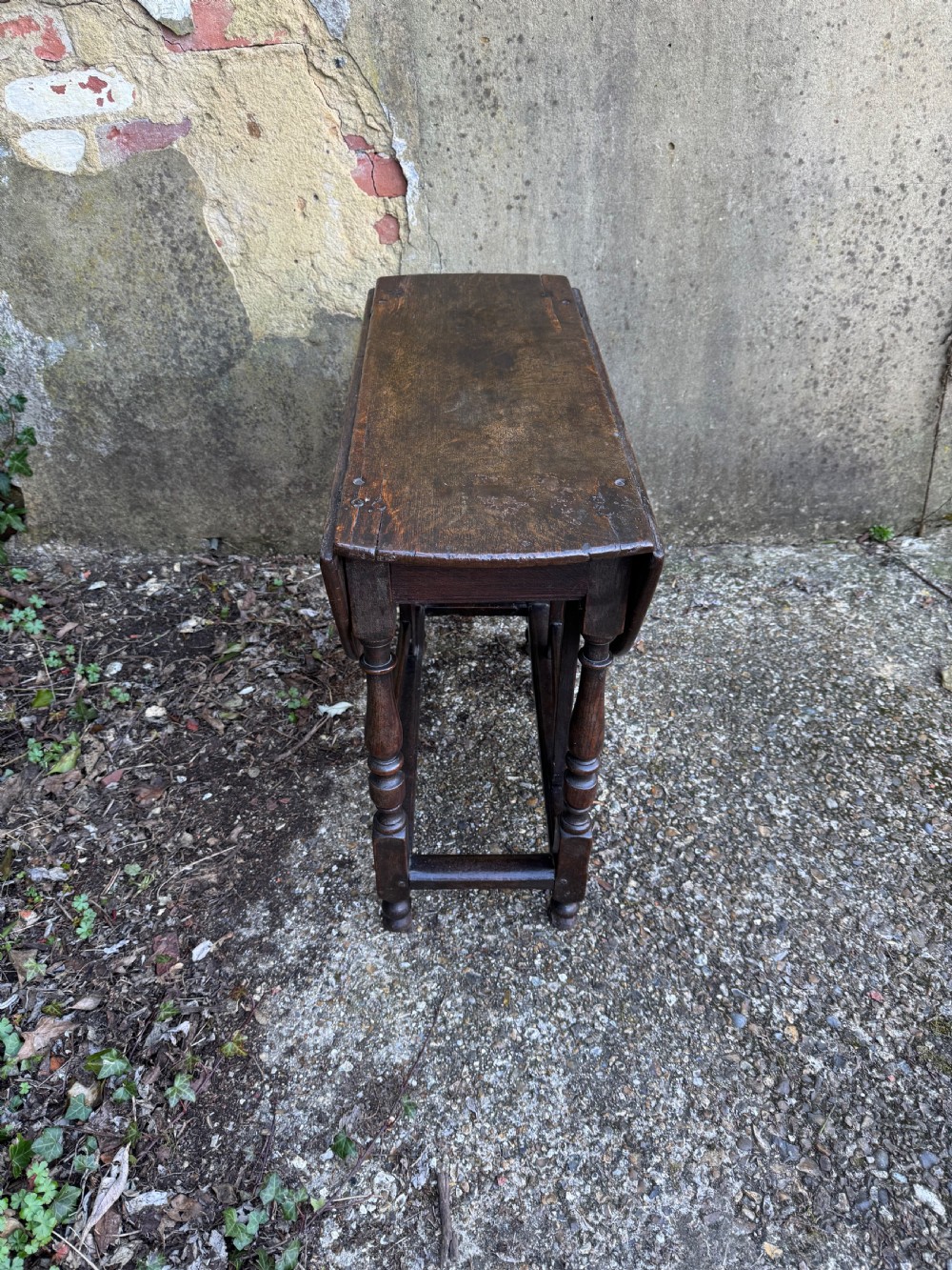 Early Oak Gateleg Table View V